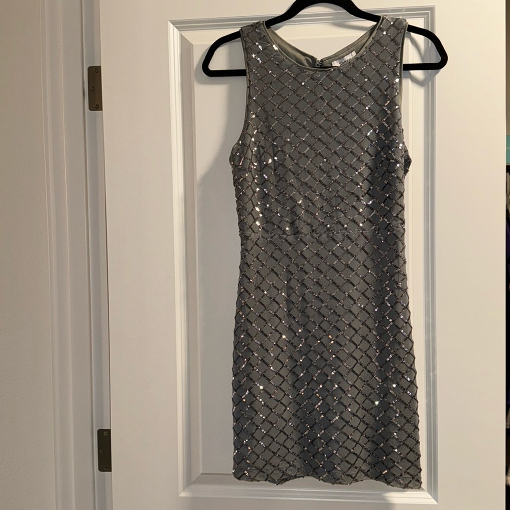 Shero brand, Grey Sequin Dress Sz M